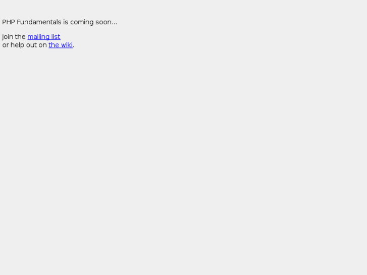 www.phpfundamentals.org