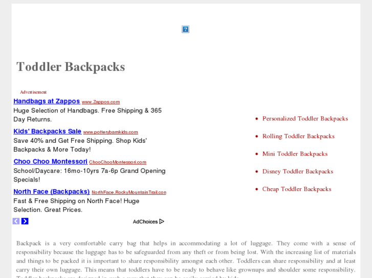www.toddler-backpacks.net