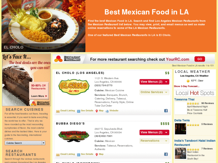 www.bestmexicanfoodinla.com