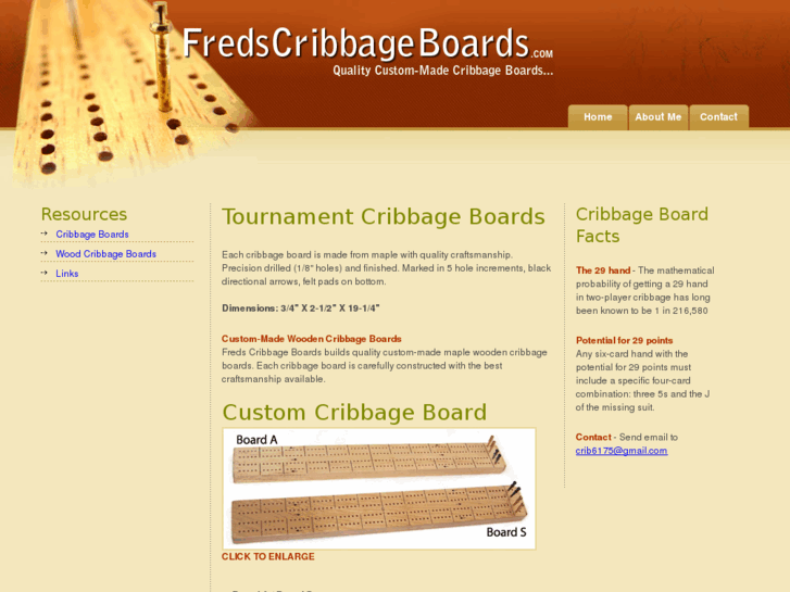 www.fredscribbageboards.com