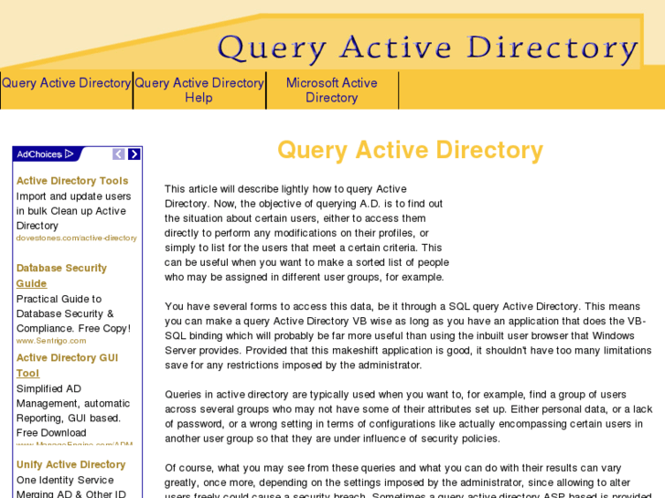 www.queryactivedirectory.net
