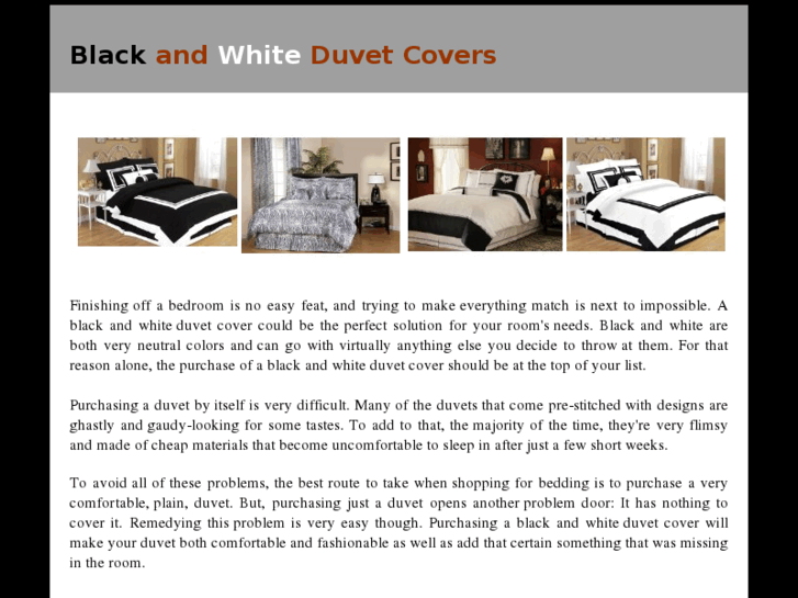 www.blackandwhiteduvetcover.com