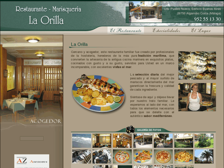 www.restaurantelaorilla.es