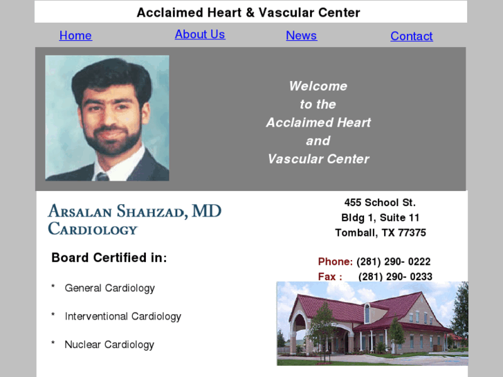 www.acclaimedcardiovascularcenter.com