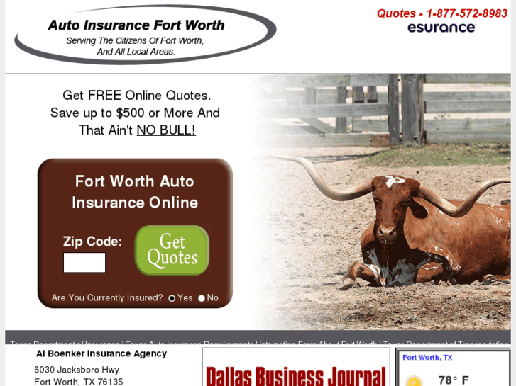 www.autoinsurancefortworth.com