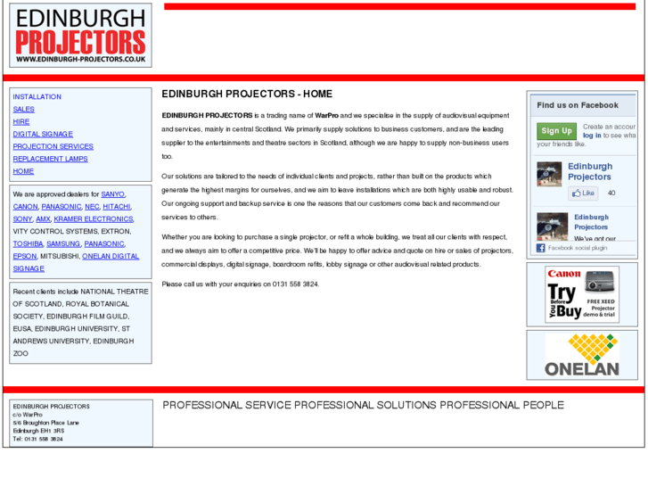 www.edinburgh-projectors.co.uk
