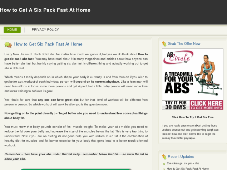 www.howtogetasixpackfastathome.net
