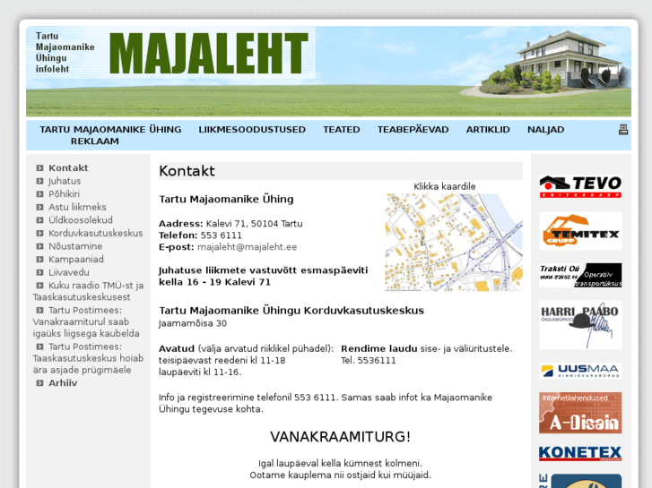 www.majaleht.ee