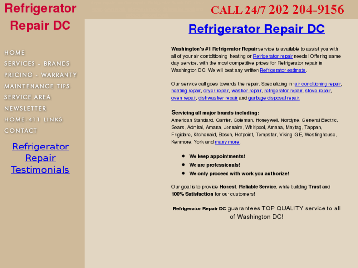 www.refrigeratorrepairdc.com