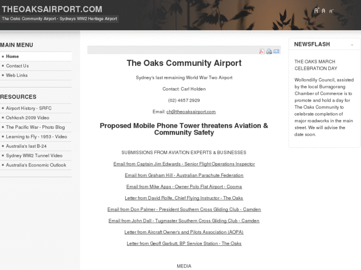 www.theoaksairport.com