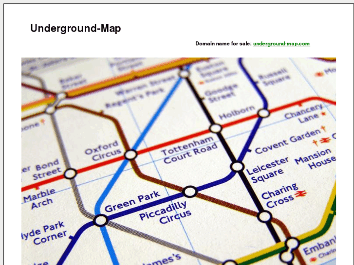 www.underground-map.com