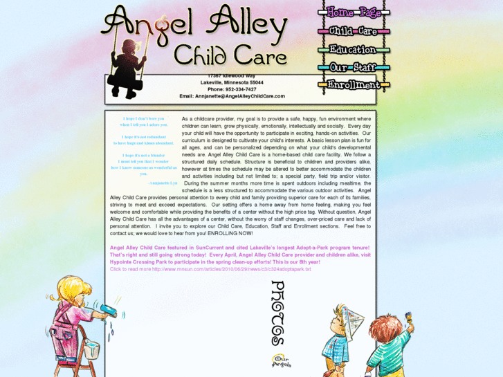 www.angelalleychildcare.com