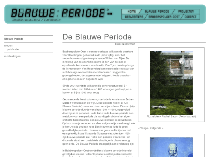 www.blauweperiode.nl