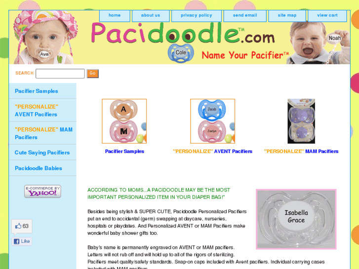 www.customizedpacifiers.com