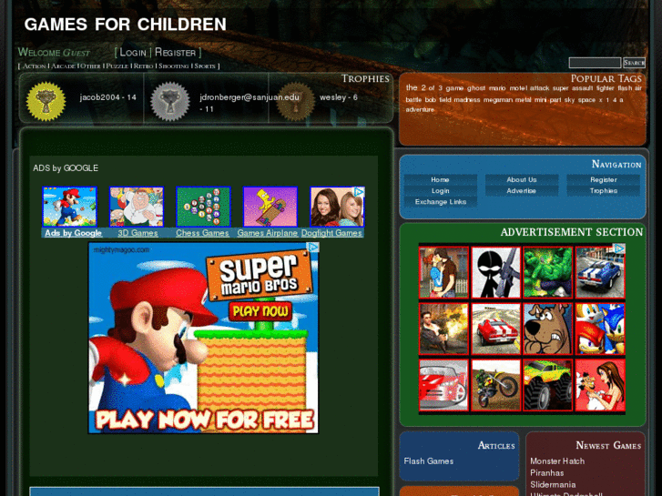 www.gamesforchildren.us