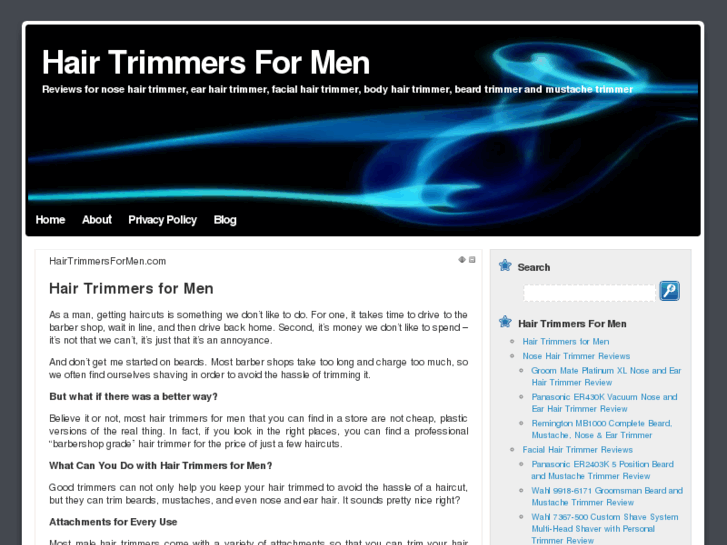 www.hairtrimmersformen.com