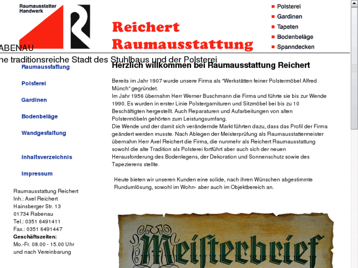 www.raumausstattung-reichert.de