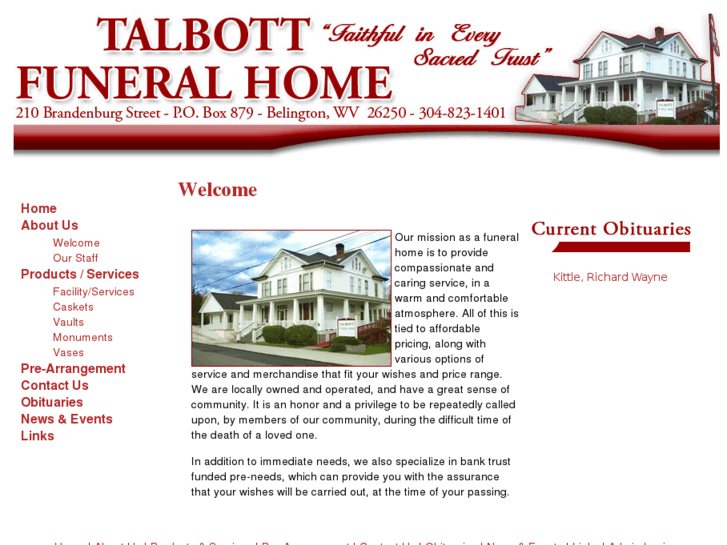 www.talbottfuneralhome.com