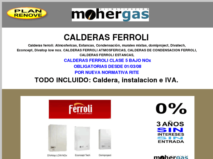 www.calderasferroli.es