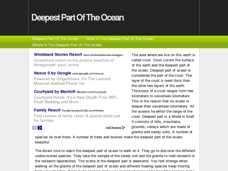 www.deepestpartoftheocean.info