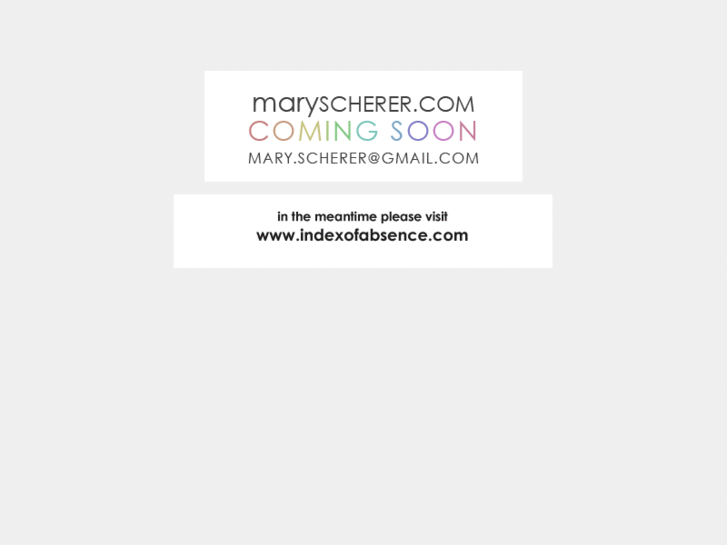 www.maryscherer.com