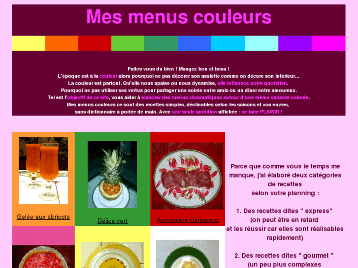 www.mesmenuscouleurs.com