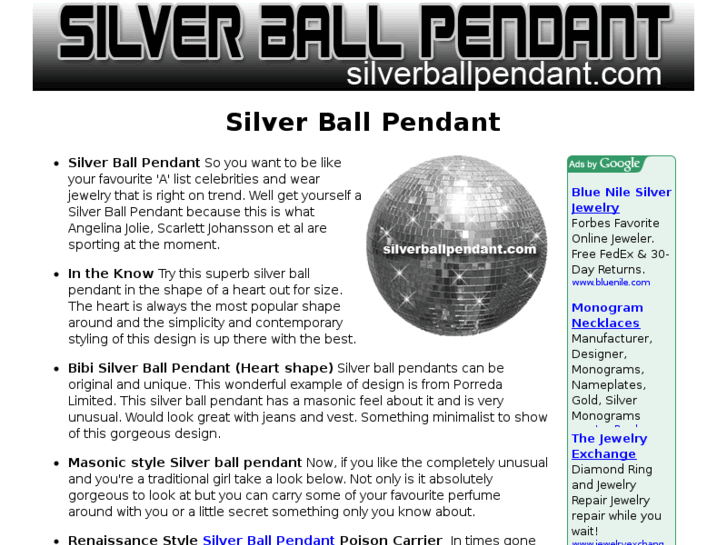 www.silverballpendant.com