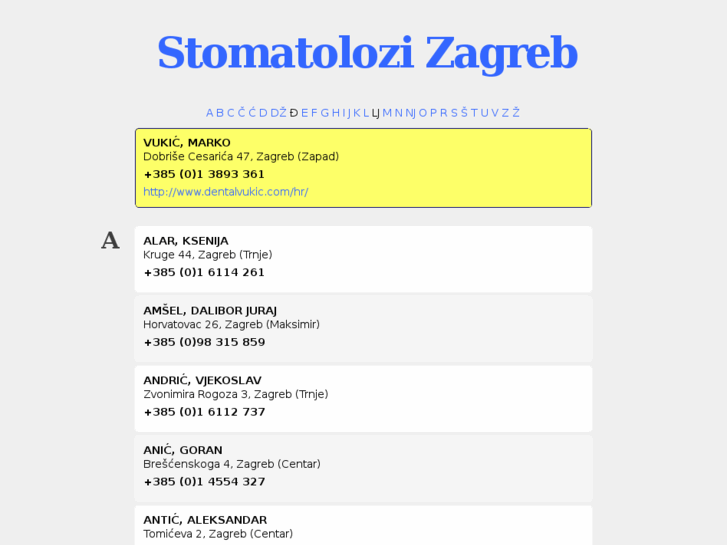 www.stomatolozizagreb.com