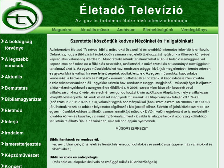 www.eletadotv.hu