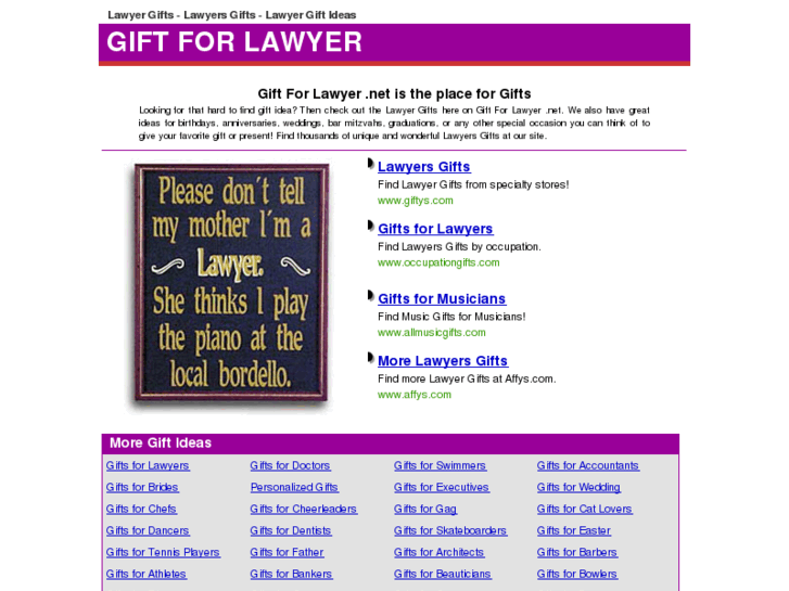 www.giftforlawyer.net