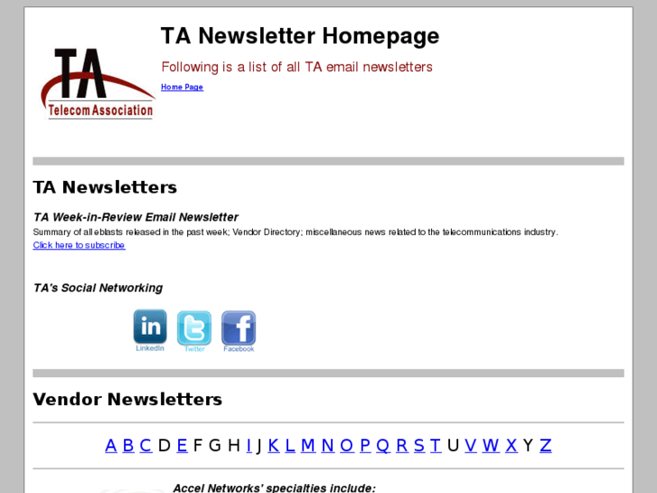 www.tanewsletter.com