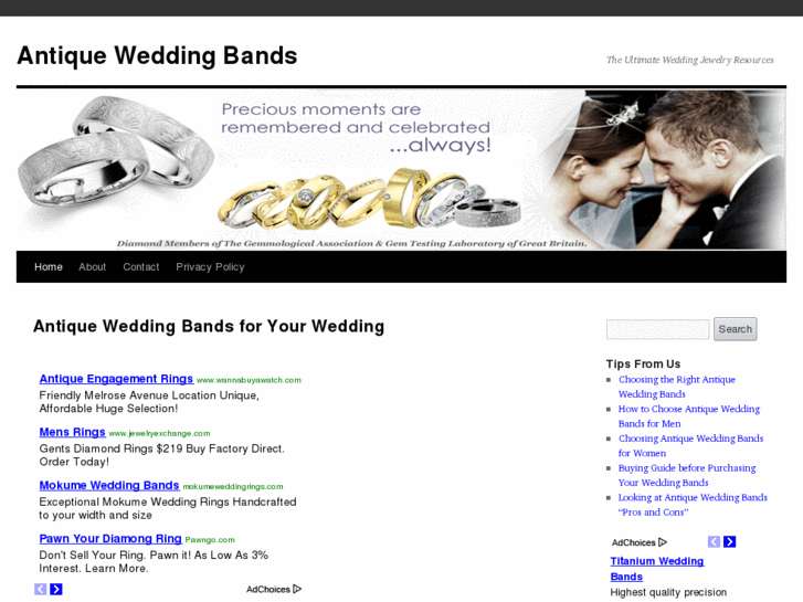 www.antique-wedding-bands.com