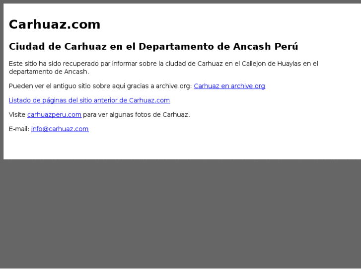 www.carhuaz.com