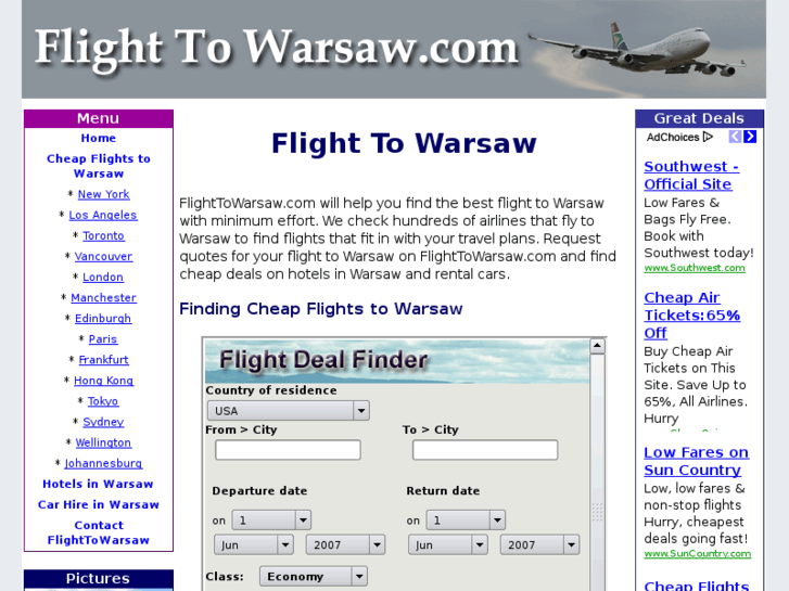 www.flighttowarsaw.com