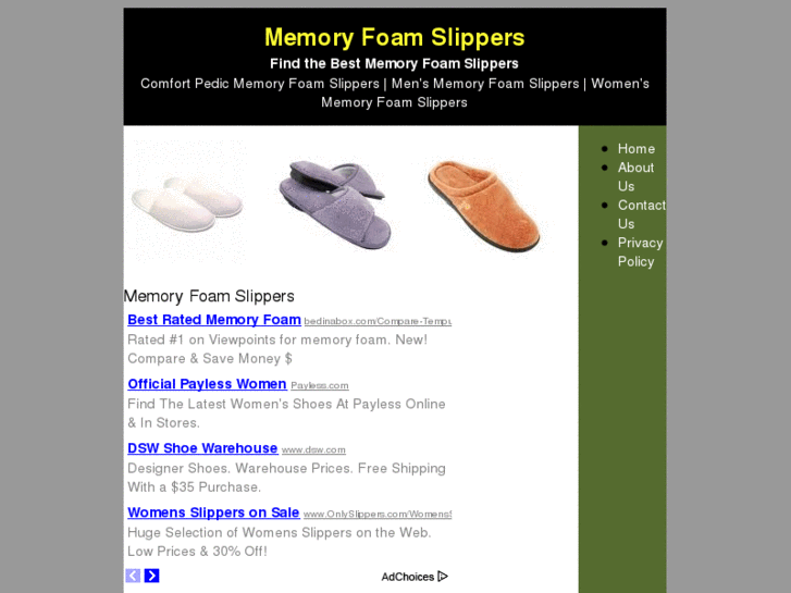 www.memoryfoamslippers.org