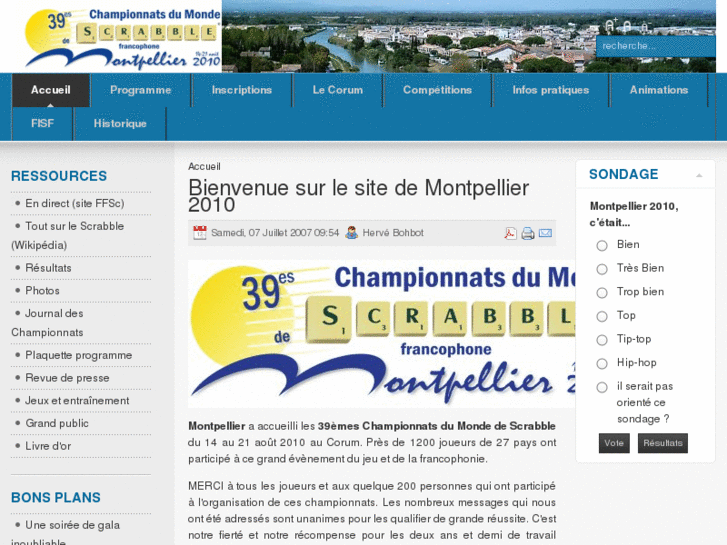 www.montpellier2010.fr