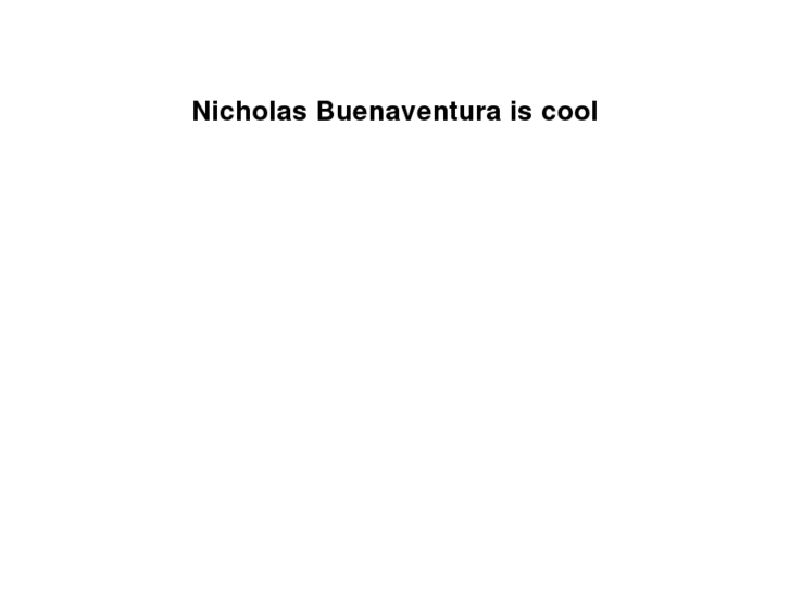 www.nicholasbuenaventura.com