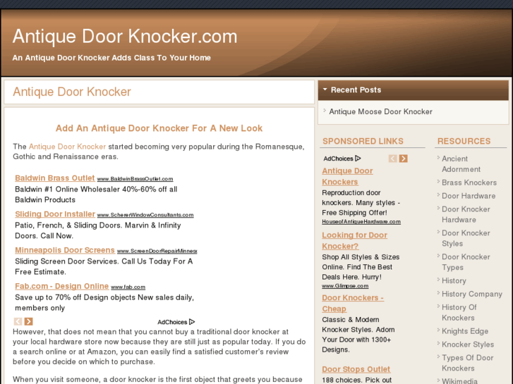 www.antiquedoorknocker.com