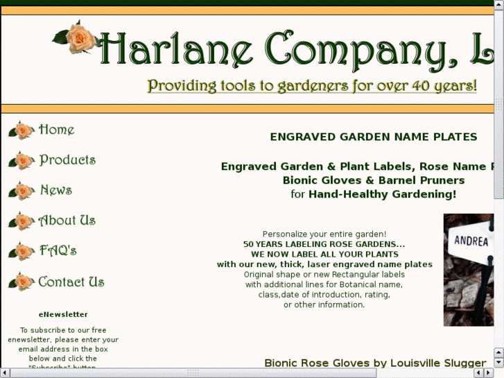 www.harlanegardenlabels.com