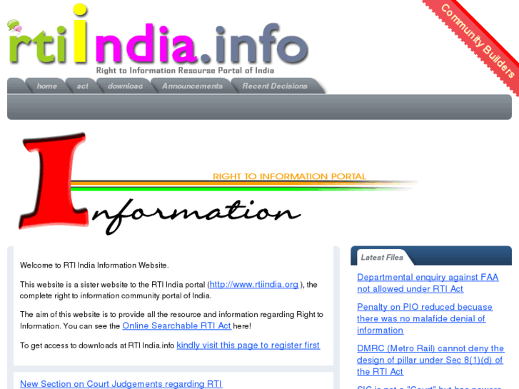 www.rtiindia.info