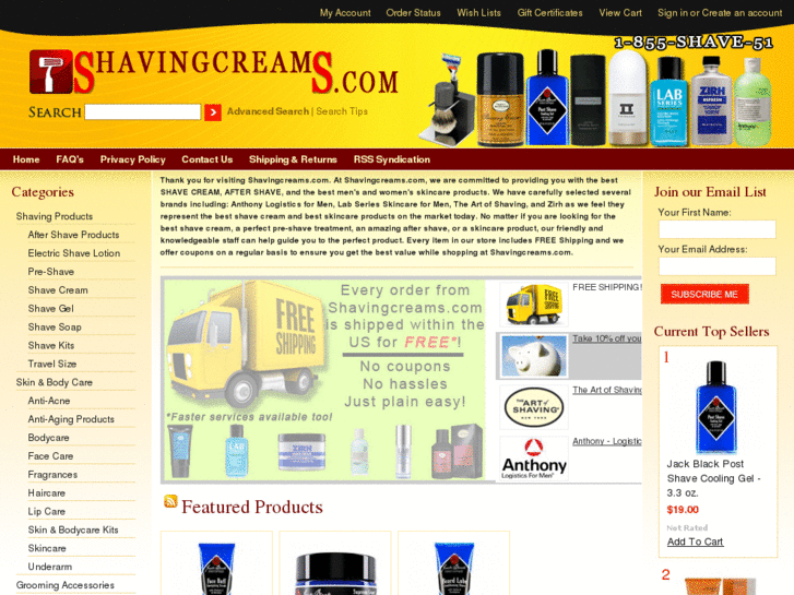 www.shavingcreams.com