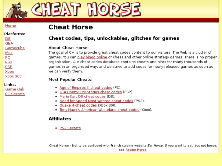 www.cheathorse.com