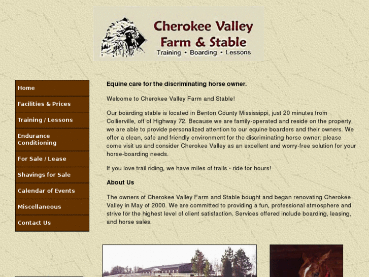 www.cherokeevalleystable.com