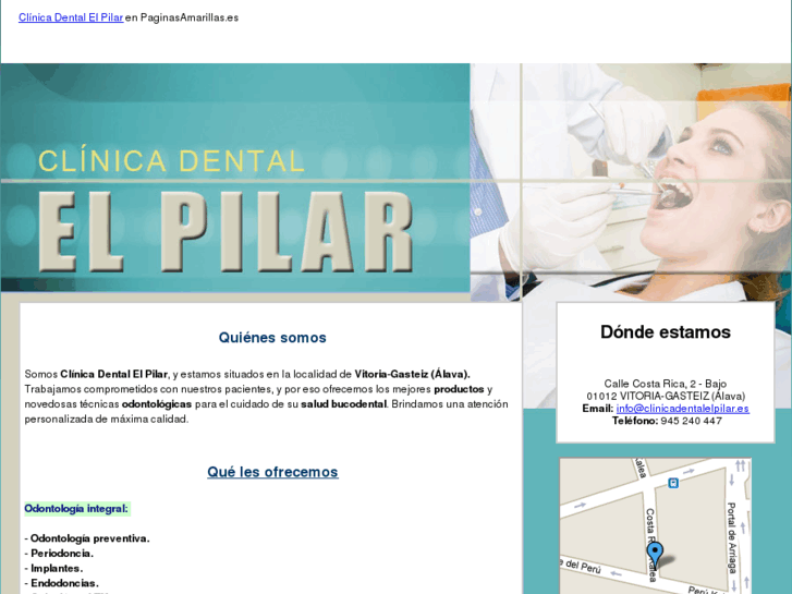 www.clinicadentalelpilar.es