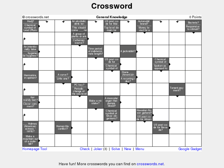 www.crossword.net