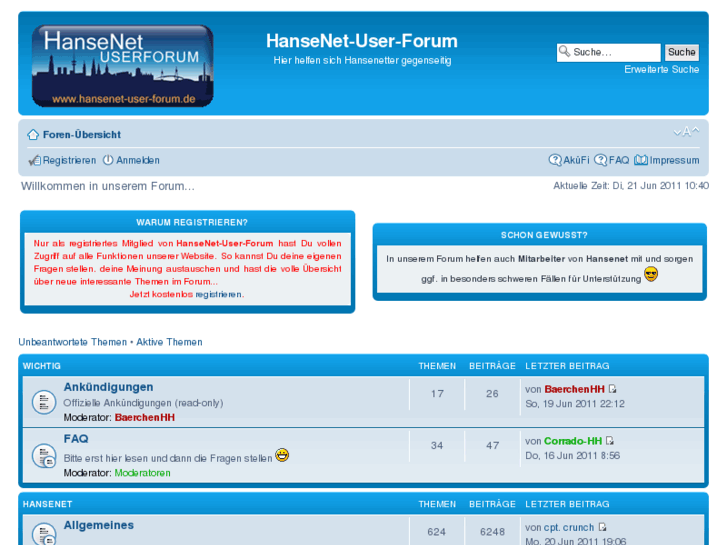 www.hansenet-user-forum.de