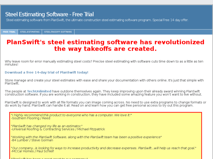 www.steelestimatingsoftware.com