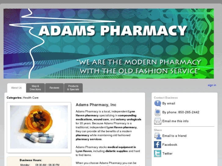 www.adamspharmacypc.com