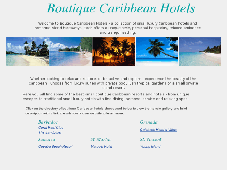 www.intimatecaribbeanhotels.com