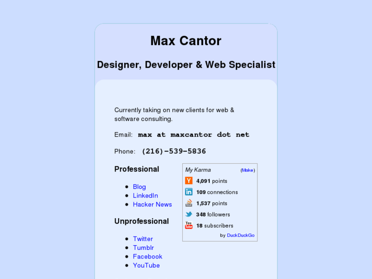 www.maxcantor.net